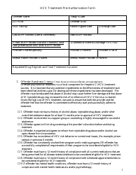 Hcv Treatment Pre-authorization Form - Montana