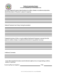 Document preview: Medical Examination Report Form - Montana