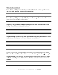 Medical Parole Application and Plan - Montana, Page 2