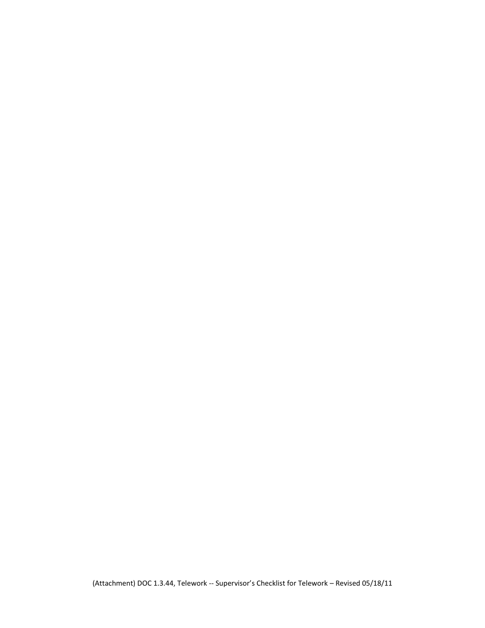 Supervisors Checklist for Telework - Montana, Page 2