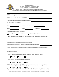 Vehicle Condition Report Form - Montana