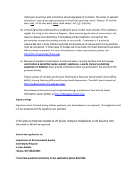 Instructions for Recycling Collection Facility License Application Form - Montana, Page 2
