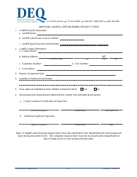 Montana Landfill Open Burning Permit Application Form - Montana, Page 3