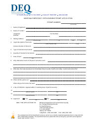 Document preview: Montana Emergency Open Burning Permit Application Form - Montana