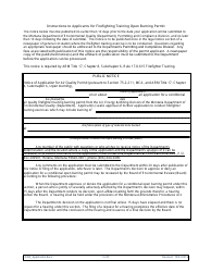 Montana Firefighter Training Open Burning Permit Application Form - Montana, Page 3