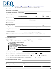 Montana Firefighter Training Open Burning Permit Application Form - Montana, Page 4