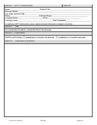 Form PTN-SWC Permit Transfer Notification - Storm Water Discharges Associated With Construction Activity (Mtr100000) - Montana, Page 2