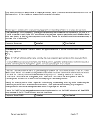 Form MS4NEWAPP New Permittee Application Form - General Permit for Storm Water Discharges Associated With Ms4s - Montana, Page 3