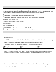 Form MS4NEWAPP New Permittee Application Form - General Permit for Storm Water Discharges Associated With Ms4s - Montana, Page 5