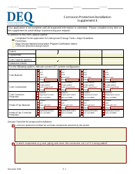 Document preview: Supplement E Corrosion Protection Installation - Montana