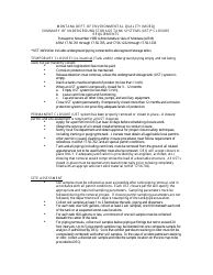 Underground Storage Tank Closure Checklist - Montana, Page 2