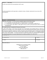 Form NCR Noncompliance Reporting Form - Montana, Page 2