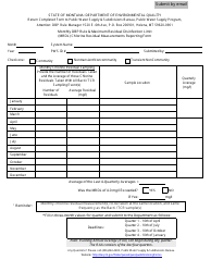Document preview: Monthly Dbp Reporting Form - Montana