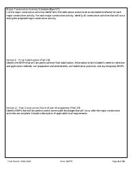 Form SWPPP Storm Water Pollution Prevention Plan (Swppp) Form - Montana, Page 8