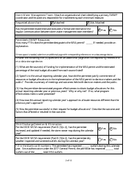 Form MS4-AR Mpdes Storm Water Small Ms4 Annual Report Form - Montana, Page 2