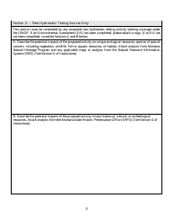 Form NOI-77 Notice of Intent - Disinfected Water and Hydrostatic Testing General Permit (Mtg770000) - Montana, Page 4