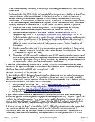 Form NOI-07 Notice of Intent Form - Construction Dewatering General Permit (Mtg070000) - Montana, Page 8