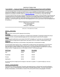 Form NOI37 Notice of Intent - Suction Dredging General Permit (Mtg370000) - Montana, Page 4