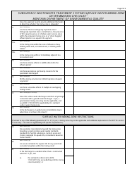 Appendix D Subsurface Wastewater Treatment System Surface Water Mixing Zone Determination Checklist - Montana, Page 2