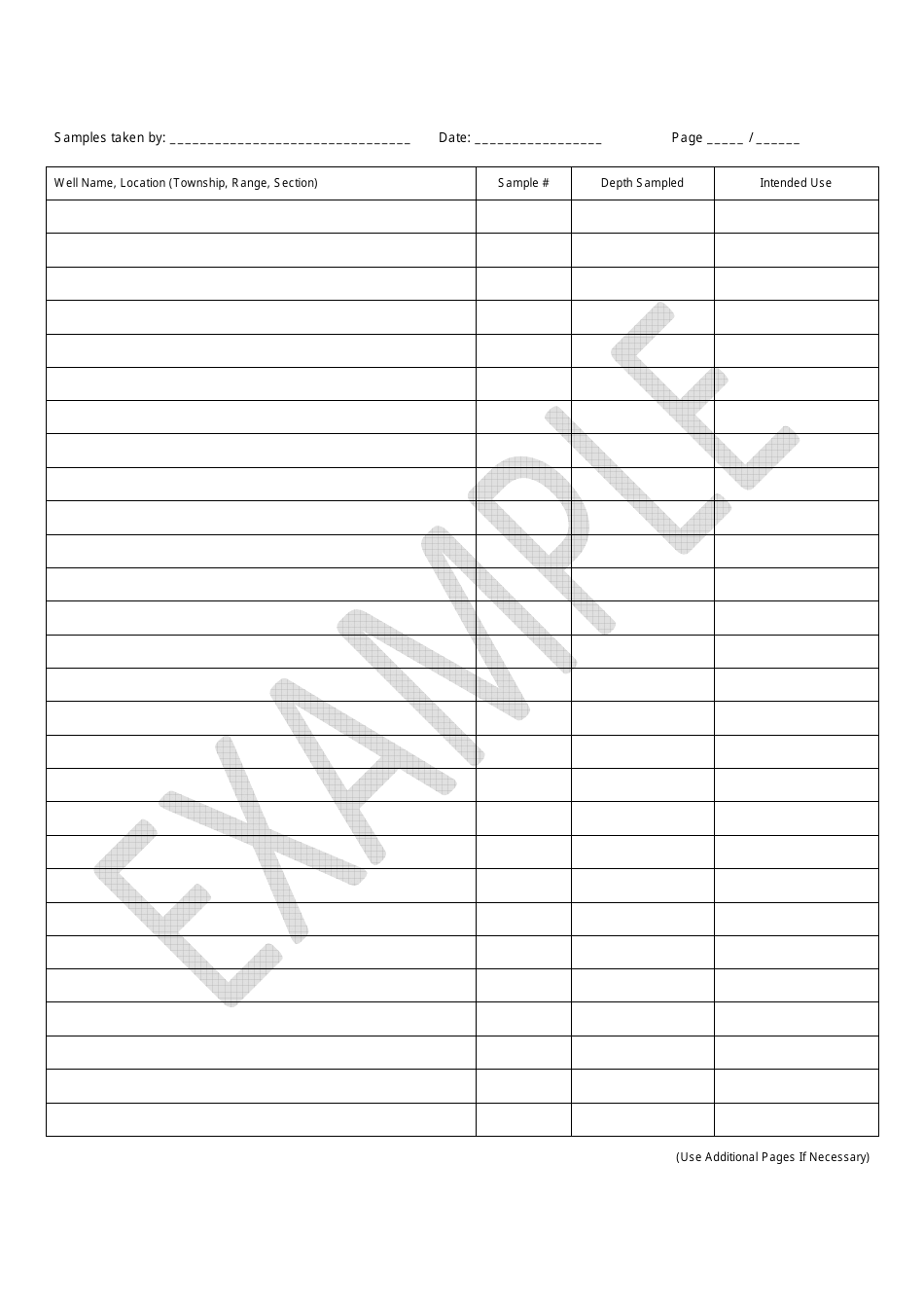 Conservation Cuttings Sampling Policy - Example - Montana, Page 2