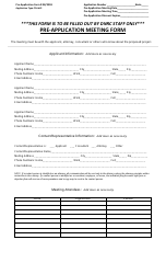 Pre-application Meeting Form - Beneficial Water Use Permit - Montana