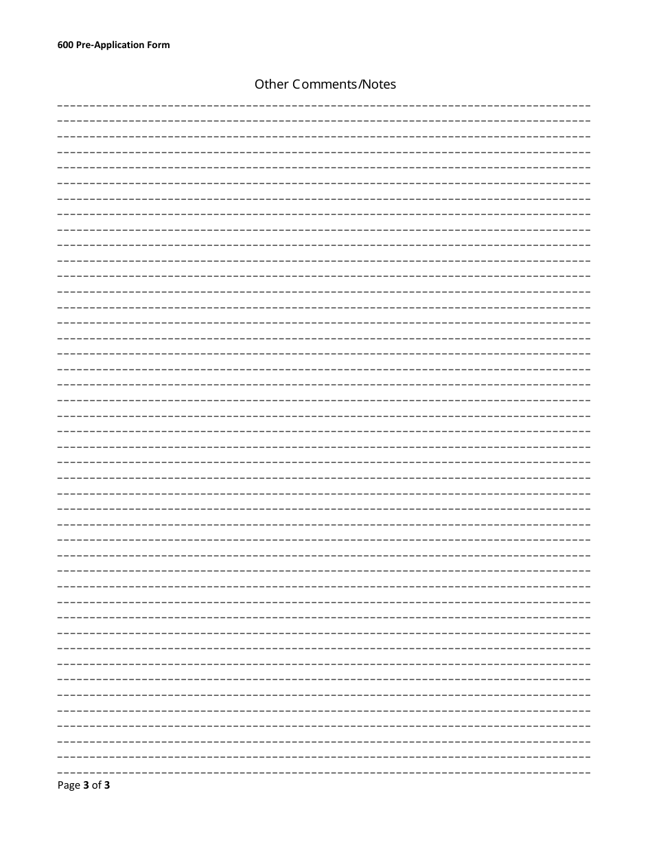 Pre-application Meeting Form - Beneficial Water Use Permit - Montana, Page 3