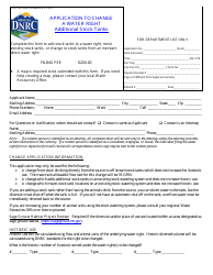 Form 606 STOCKTANK Application to Change a Water Right - Additional Stock Tanks - Montana