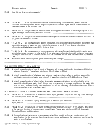 Form 606 IR Application to Change an Existing Irrigation Water Right - Montana, Page 4