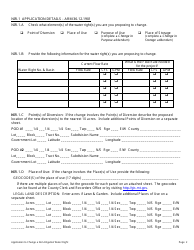 Form 606 NIR Application to Change an Existing Non-irrigation Water Right - Montana, Page 2