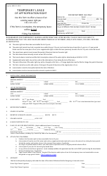 Form 650 Temporary Lease of Appropriation Right - Montana