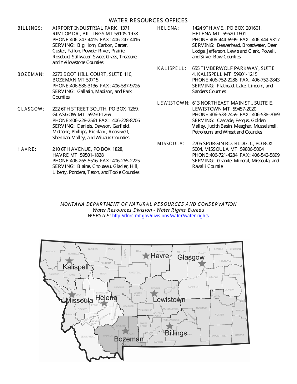 Form 650 Temporary Lease of Appropriation Right - Montana, Page 3