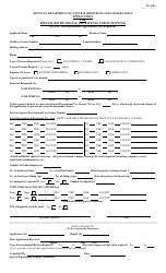 Form DS-RU1 &quot;Application for Special Recreational Use License for Outfitting&quot; - Montana