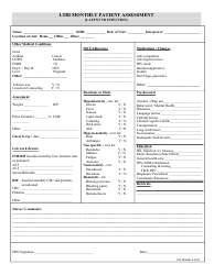 Montana Monthly Ltbi Patient Assessment Form - Fill Out, Sign Online ...