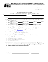 Extended Registration / Licensing Attestation Document - Montana
