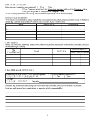 Form DPHHS-QAD-CCL Change of Name / Address / Ages for Registration / License Certificate Infant, Family, Group, and Center Day Care Facility - Montana, Page 2