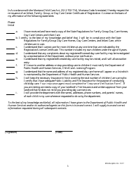 Form DPHHS-QAD-CCL Change of Name / Address / Ages for Registration / License Certificate Infant, Family, Group, and Center Day Care Facility - Montana, Page 3