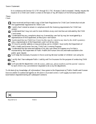 Form DPHHS-QAD-CCL Change of Status Application Form - Montana, Page 3