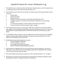 Form DPHHS-QAD/CCL-122 Medication Administration Log - Montana, Page 2