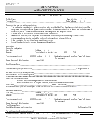 Form DPHHS-QAD/CCL-121 &quot;Medication Authorization Form&quot; - Montana