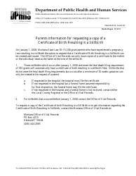 Certificate of Birth Resulting in a Stillbirth - Montana, Page 3