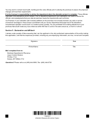 Form ALTRET Alteration Request - Montana, Page 3