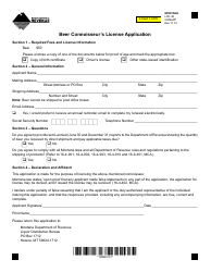 Document preview: Form CONAPP Beer Connoisseur's License Application - Montana