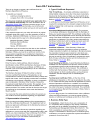 Form CR-T Application for Tax Certificate - Montana, Page 2