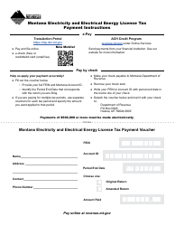 Form EEL Electricity and Electrical Energy License Tax Report - Montana, Page 3