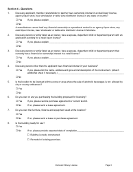 Form DWL Domestic Winery License - Montana, Page 9