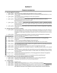 Form 5 Alcoholic Beverages - Gambling Operator Combined on-Premises License Application - Montana, Page 10