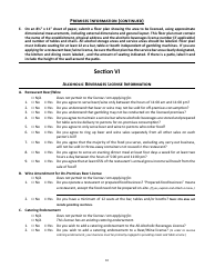 Form 5 Alcoholic Beverages - Gambling Operator Combined on-Premises License Application - Montana, Page 11