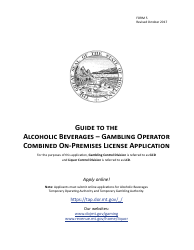 Form 5 Alcoholic Beverages - Gambling Operator Combined on-Premises License Application - Montana, Page 15
