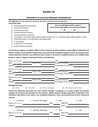 Form 5 Alcoholic Beverages - Gambling Operator Combined on-Premises License Application - Montana, Page 4