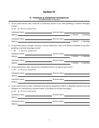 Form 5 Alcoholic Beverages - Gambling Operator Combined on-Premises License Application - Montana, Page 5
